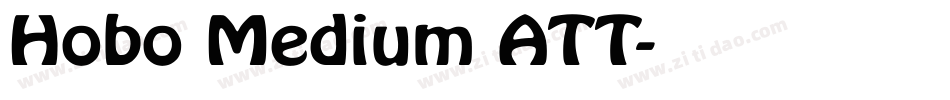 Hobo Medium ATT字体转换